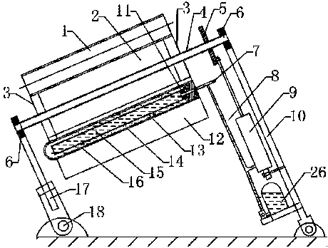 Solar semi-shielding type thermal drive automatic tracking device