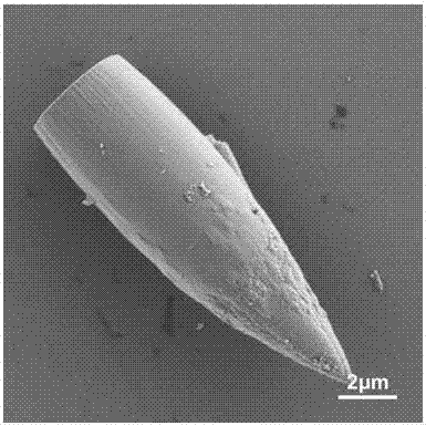 Preparation method of bullet-shaped cobaltous phosphate ammonium nitrate particles with multilayer scales and application thereof