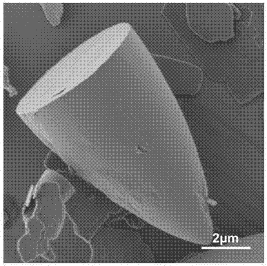 Preparation method of bullet-shaped cobaltous phosphate ammonium nitrate particles with multilayer scales and application thereof