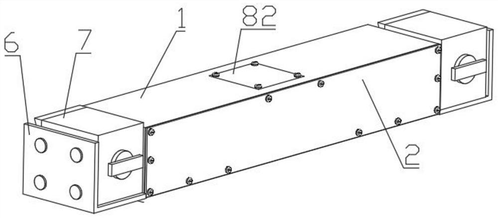 Ultrasonic monitoring device for residual stress of steel structure