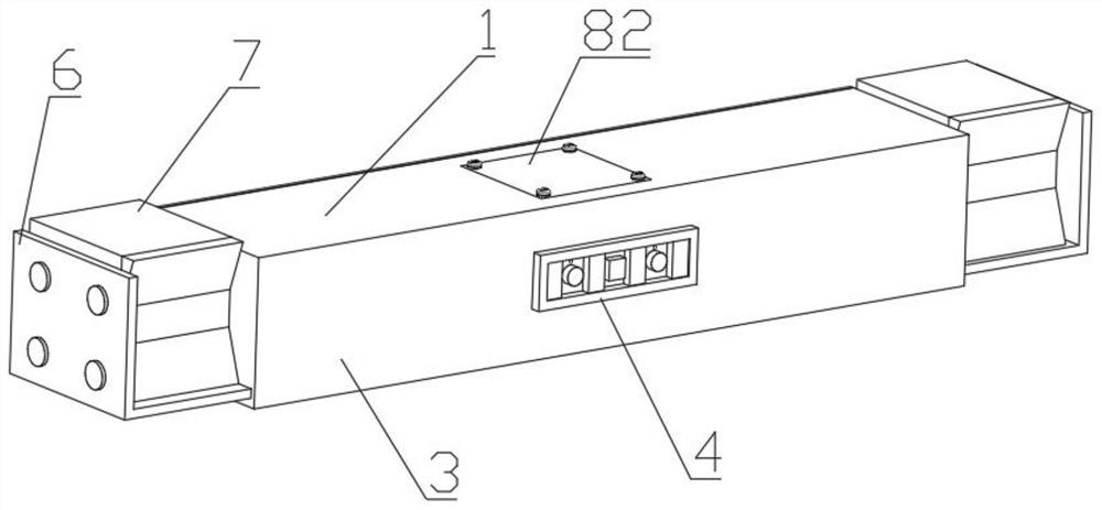 Ultrasonic monitoring device for residual stress of steel structure