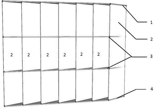 Upright grid type net plate