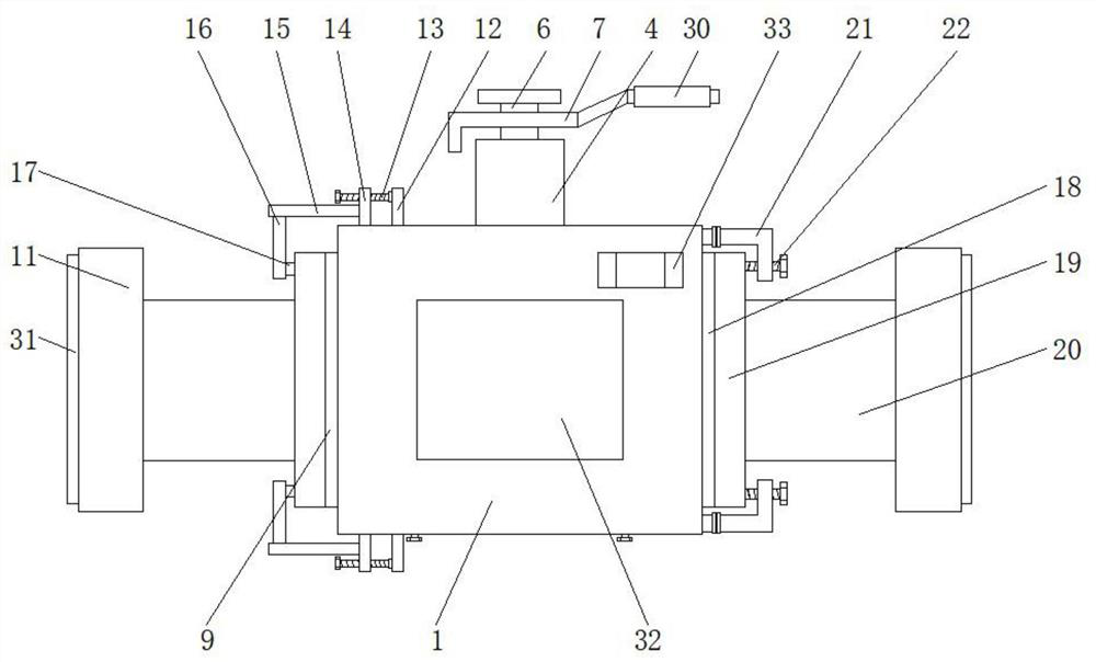 Ball valve convenient for cleaning internal residues