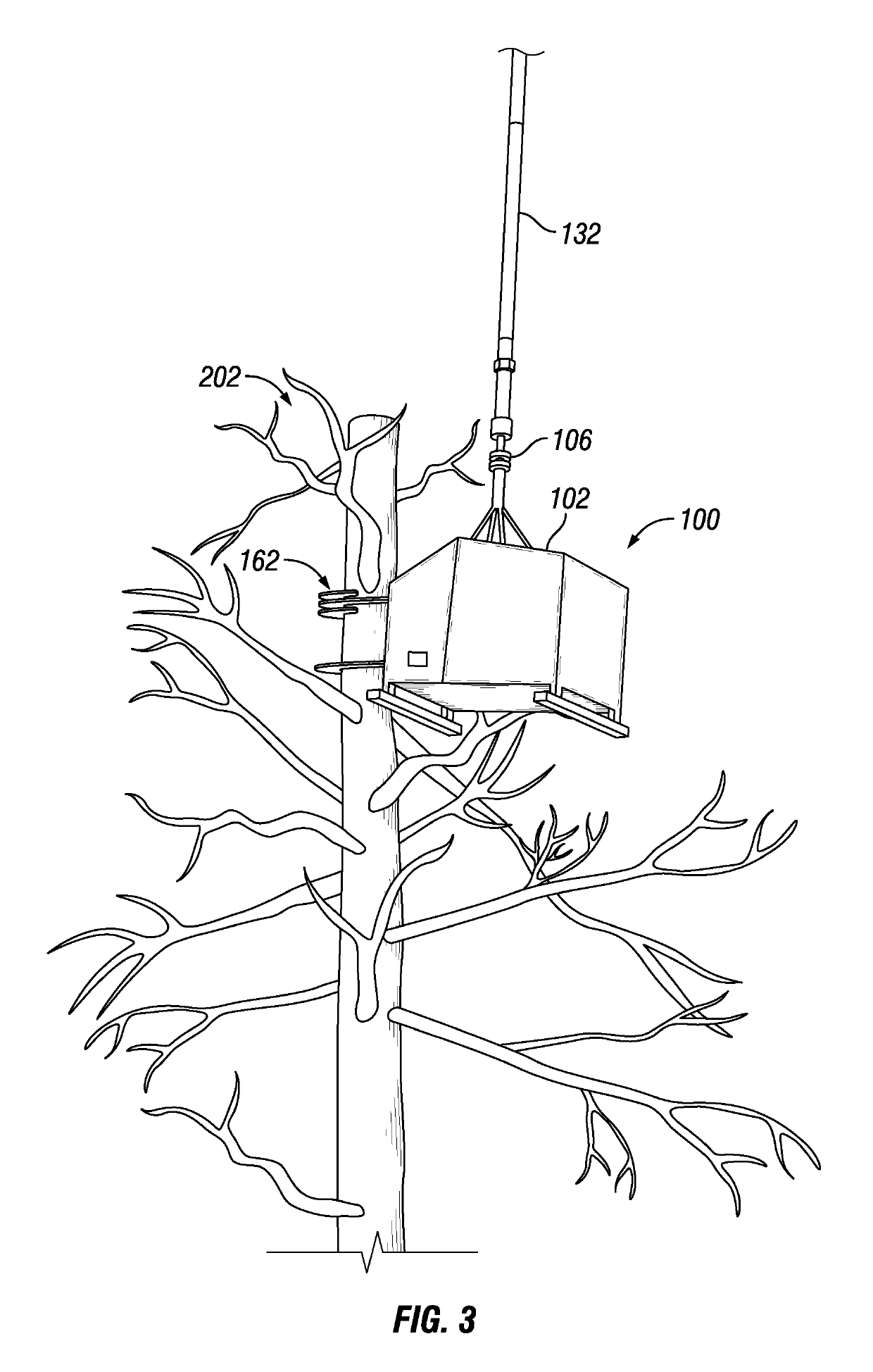 Airborne vegetation cutting assembly