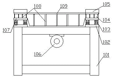 A high-frequency vibration casting mold and casting process for the broken wall of the cone sand making machine