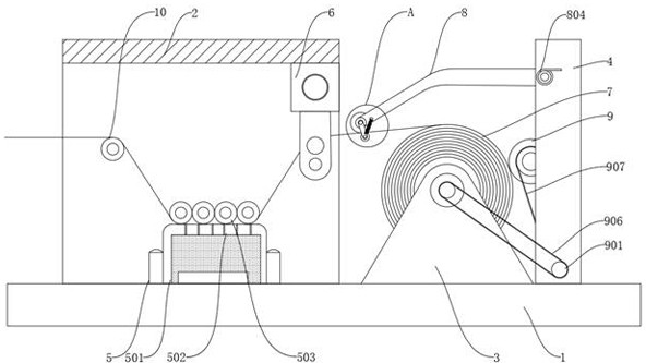 A cloth winding machine that can automatically adjust the tightness to avoid wrinkles