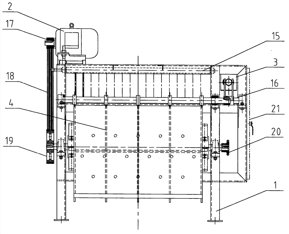 Sheep debristling machine