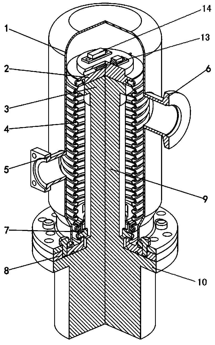 Standard Dewar for measuring refrigeration performance of co-axial pulse tube refrigerator and manufacturing method of standard Dewar