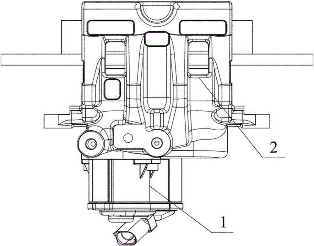 Electronic parking braking system with double-piston callipers