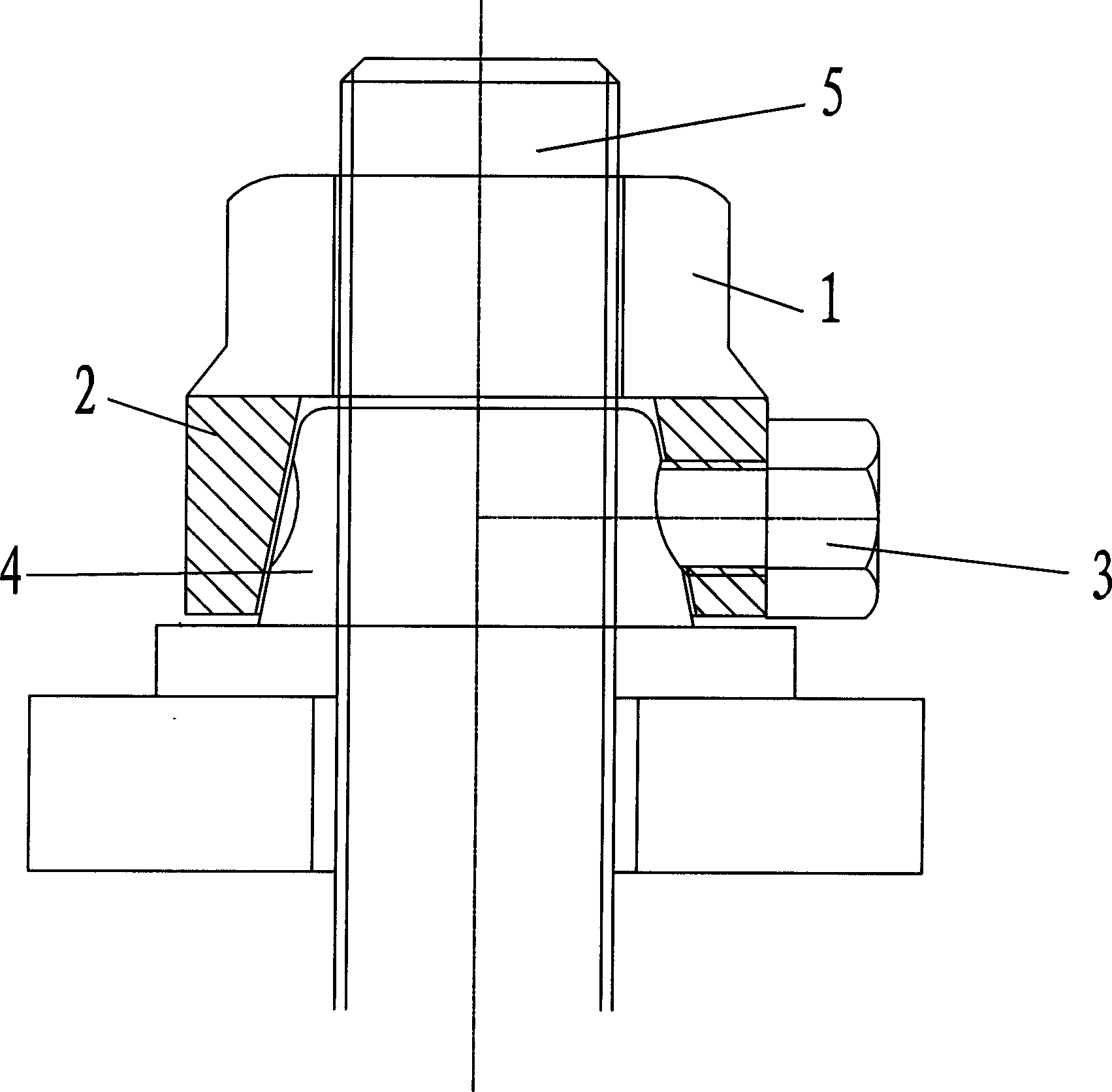 Antitheft nut and complete rotator and use method