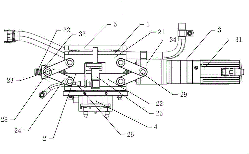 Automatic plugging and pulling-out charging device for power battery