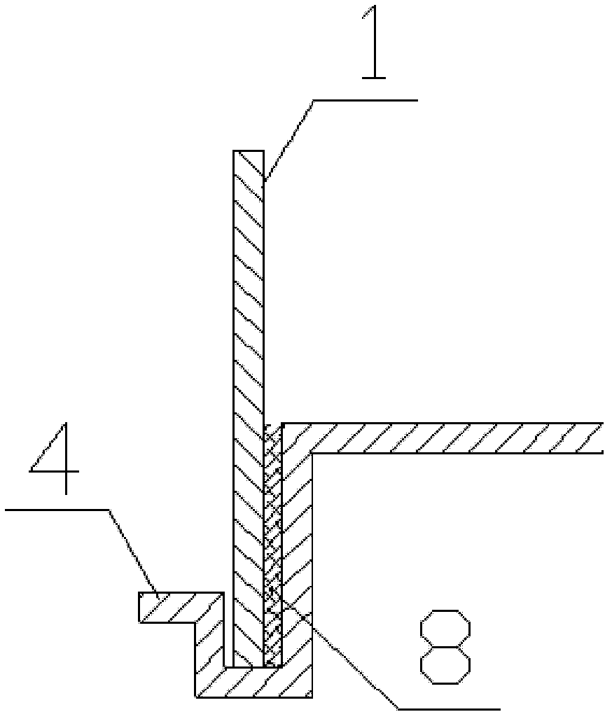 Combined gate-type dry dock door