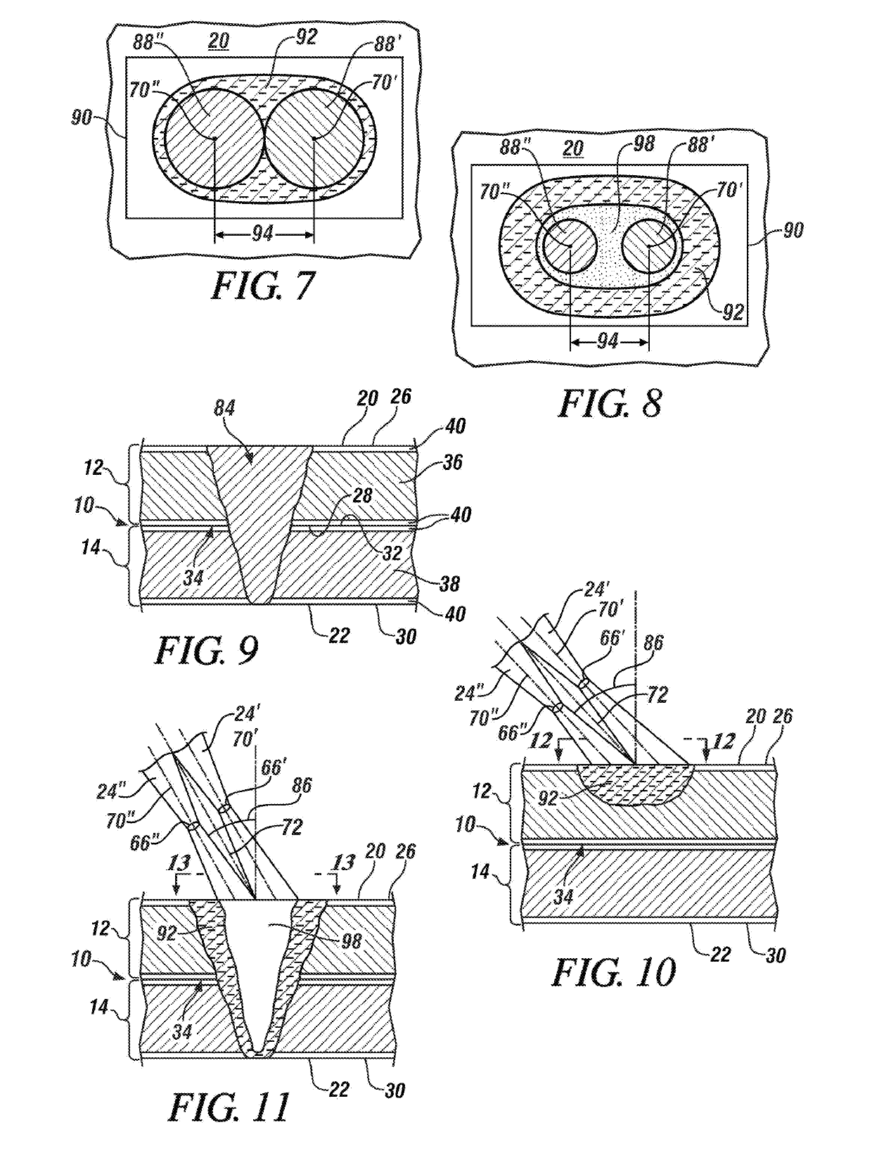 Multi-beam laser spot welding of coated steels