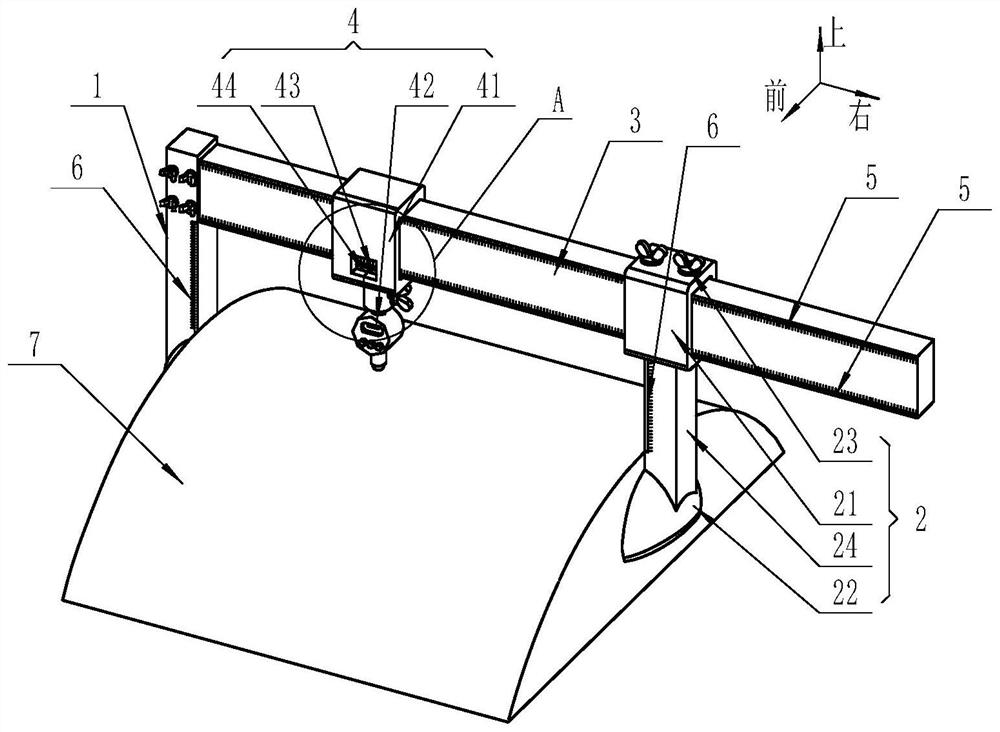 Plate and strip rolling mill roller shape measuring device and measuring method