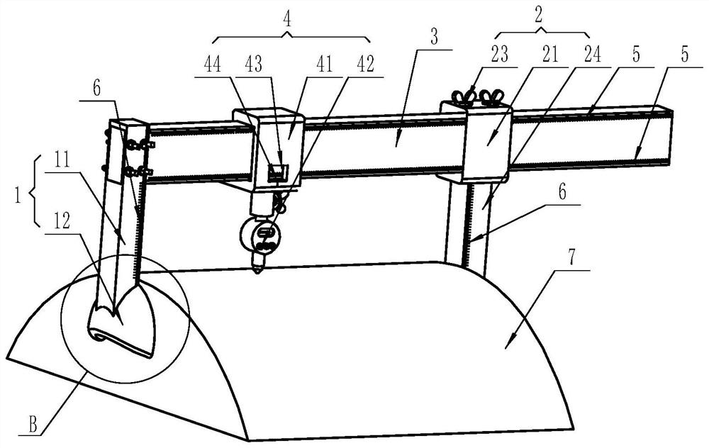 Plate and strip rolling mill roller shape measuring device and measuring method