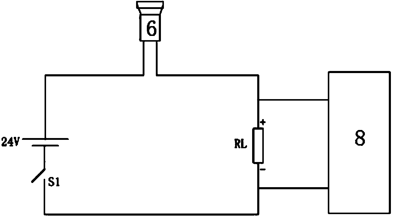 Detection method of automobile brake block thickness real-time detecting system