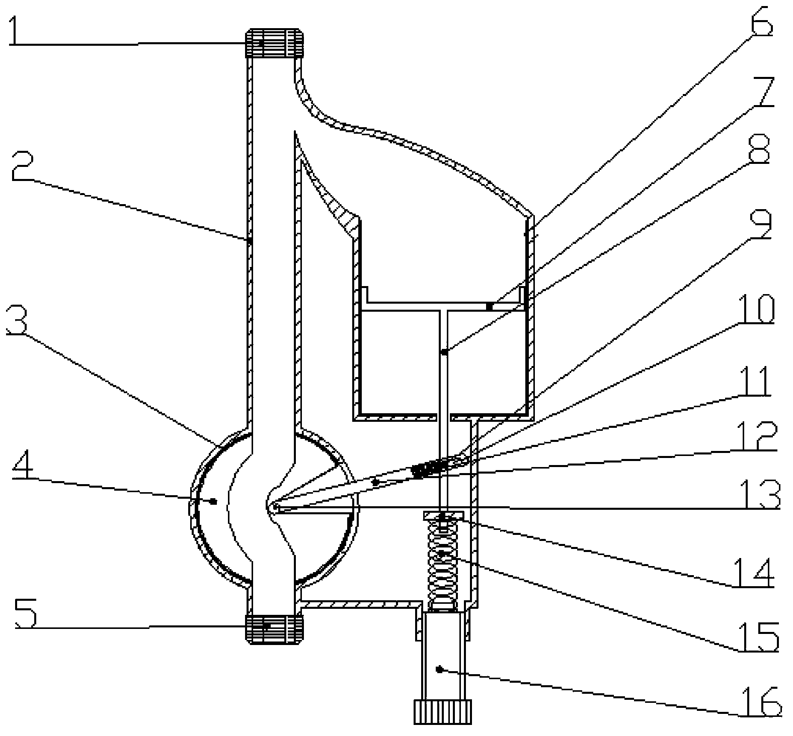 Mechanical pressure adjustable automatic switch valve