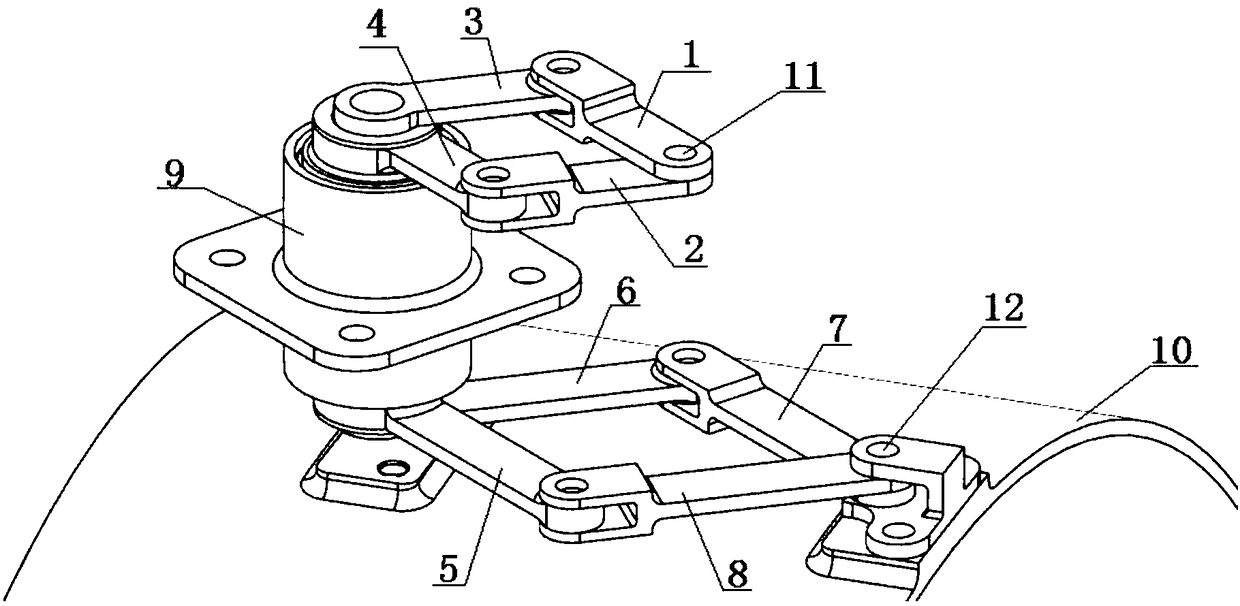 Driving structure for regulating area of external culvert