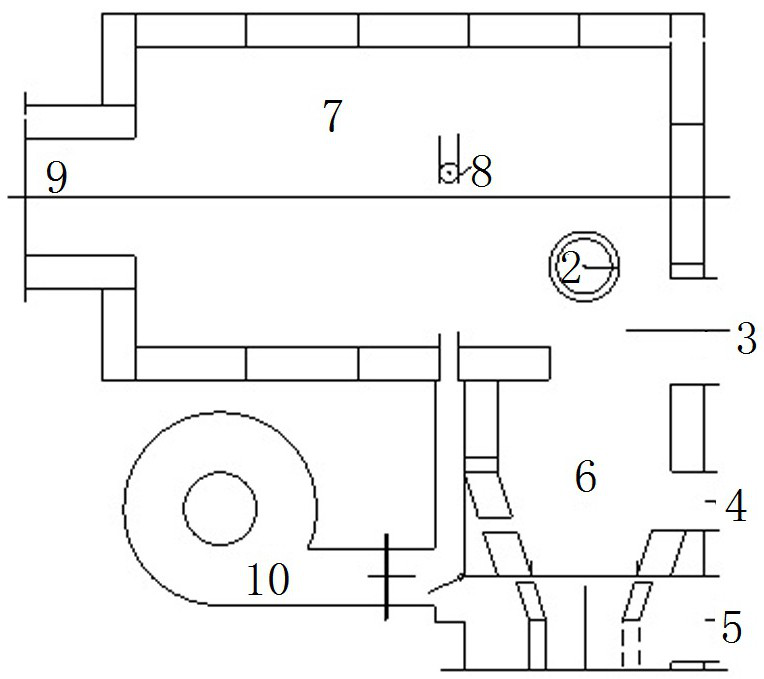 Particle circulating burner for biomass gasification combustion