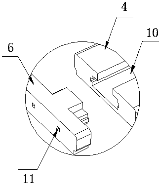 A rotary spraying device that is easy to disassemble