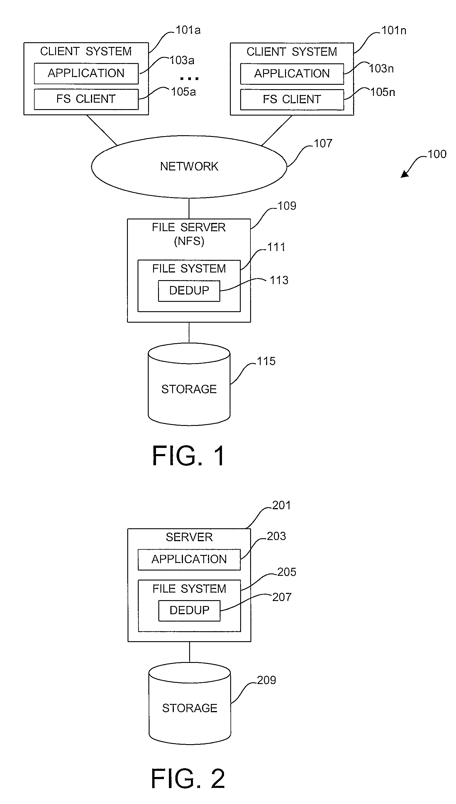 Method of and system for adaptive selection of a deduplication chunking technique