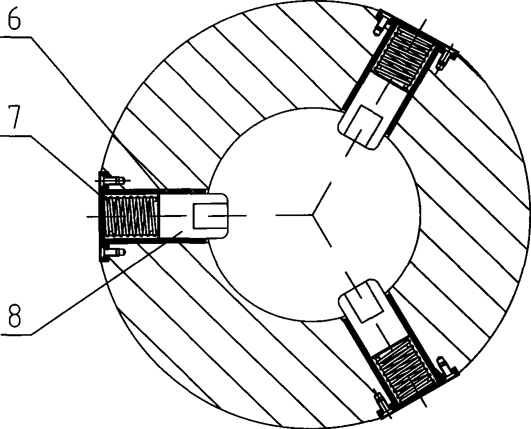 Mechanical automatic butt-joint releasing device