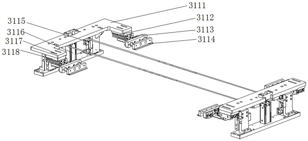 Tray loading and tray dividing material conveying machine