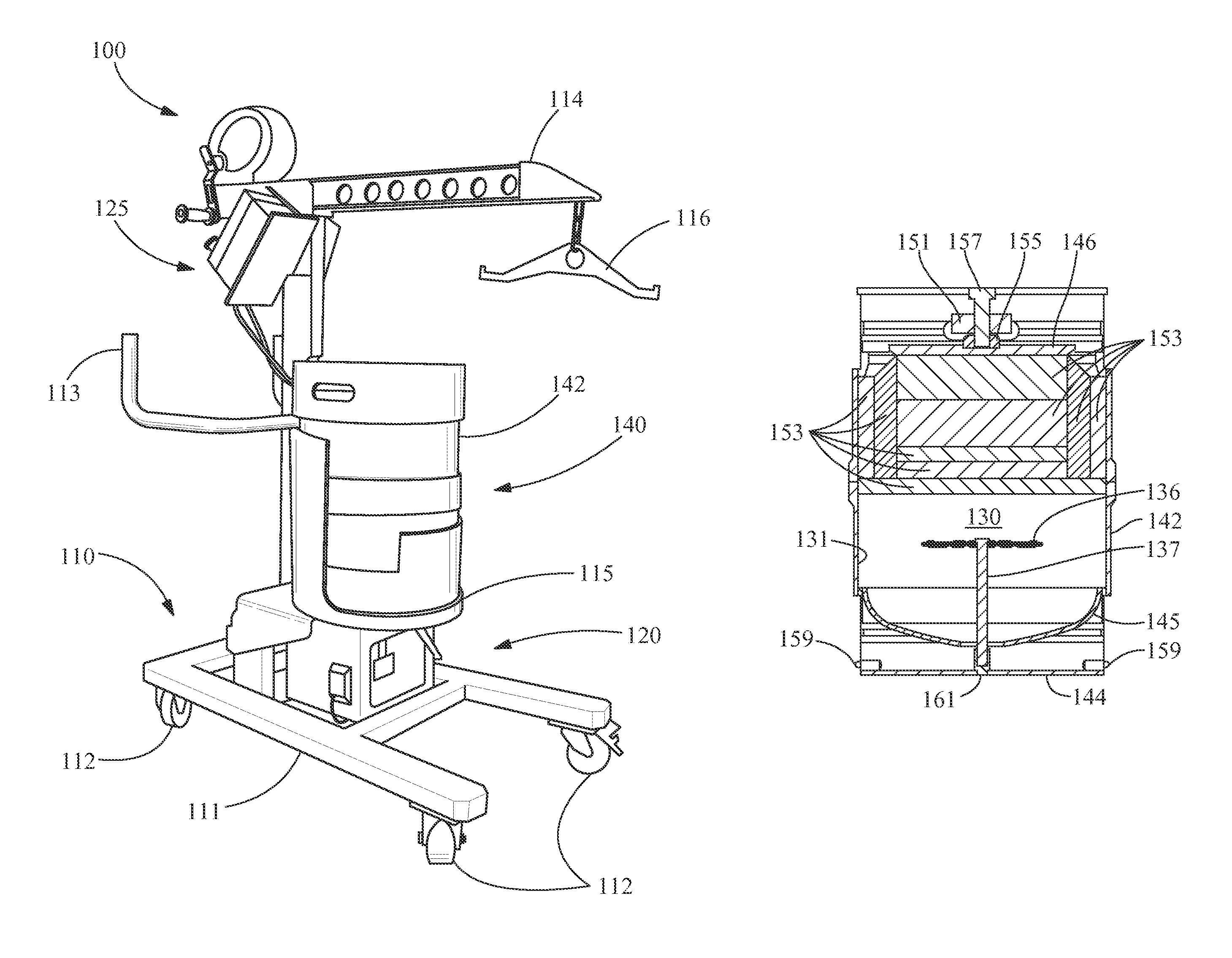 Transportable mixing system for biological and pharmaceutical materials