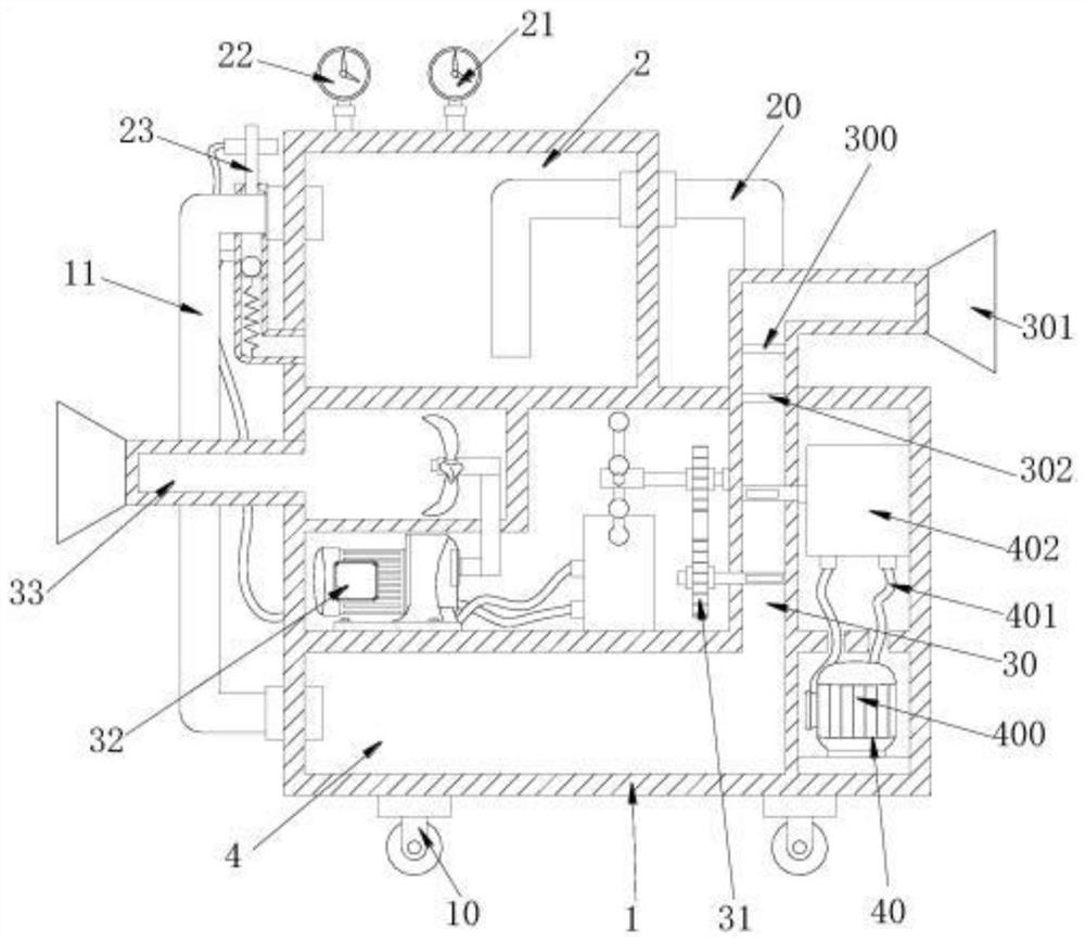 A dust explosion-proof atmosphere detection device