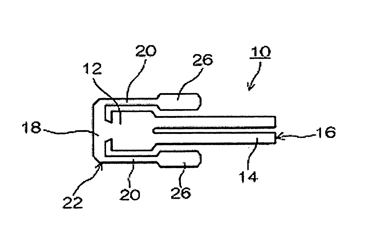 Tuning-fork type piezo-oscillator piece and mounting method thereof