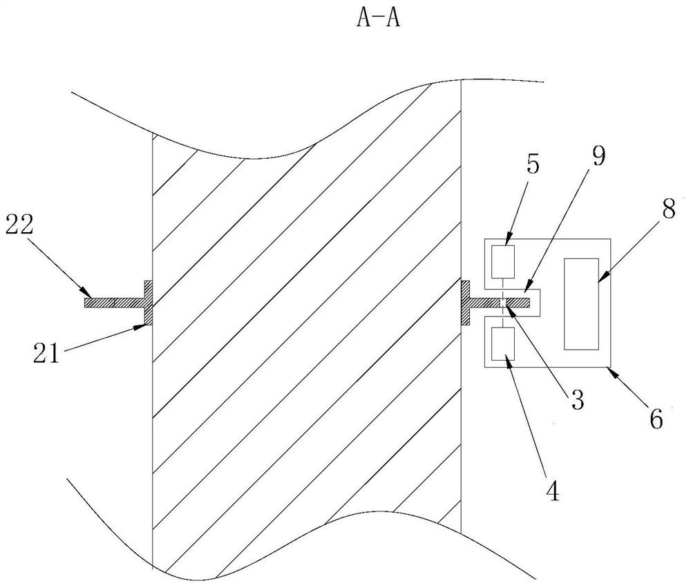 Shaft rotating speed measuring device