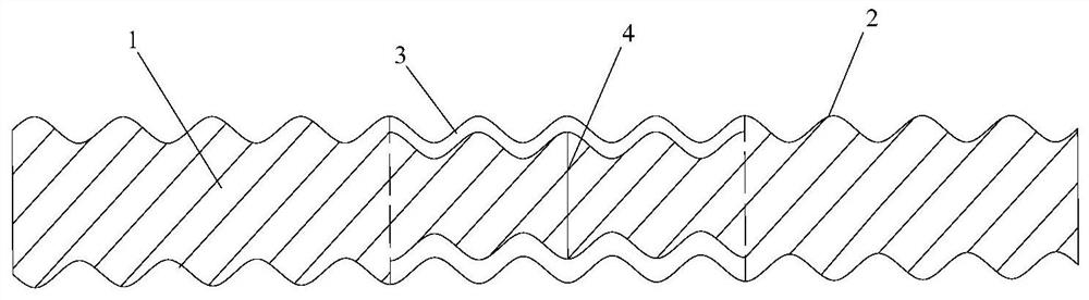 Hot melting plastic type connecting structure of threaded steel pipe and machining method of hot melting plastic type connecting structure