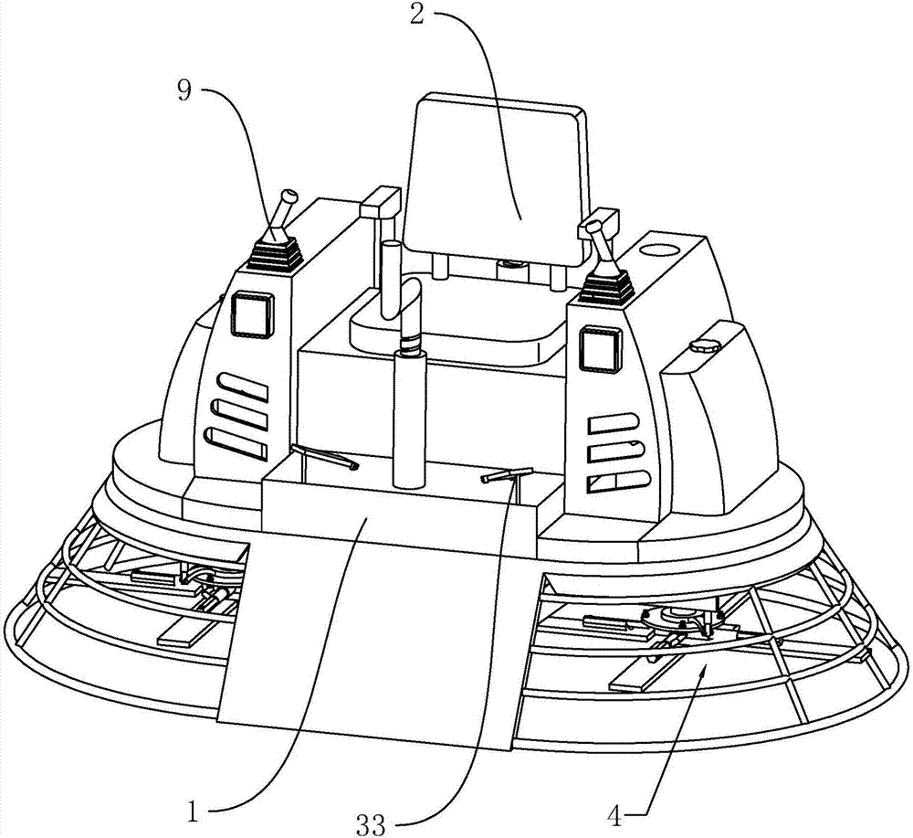 Troweling machine