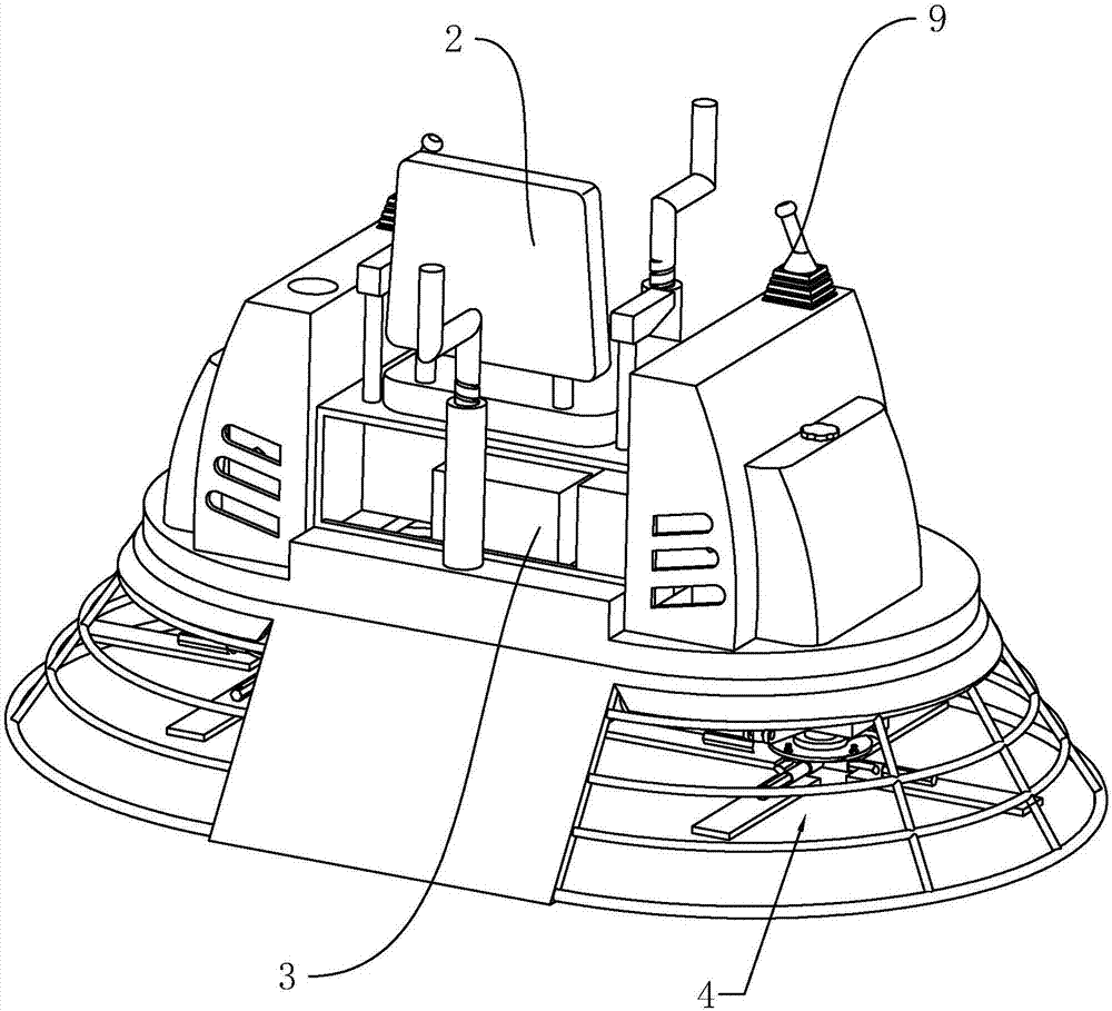 Troweling machine