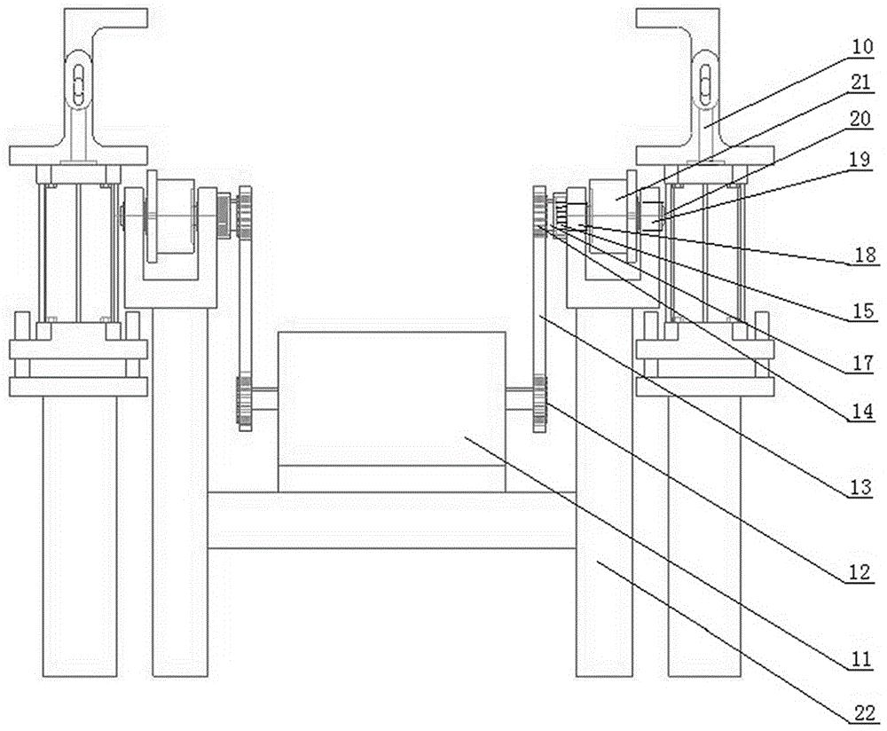 Pouring section line body of iron mould sand coating production line