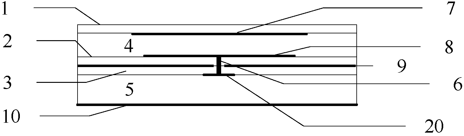 Multilayer broadband microstrip antenna