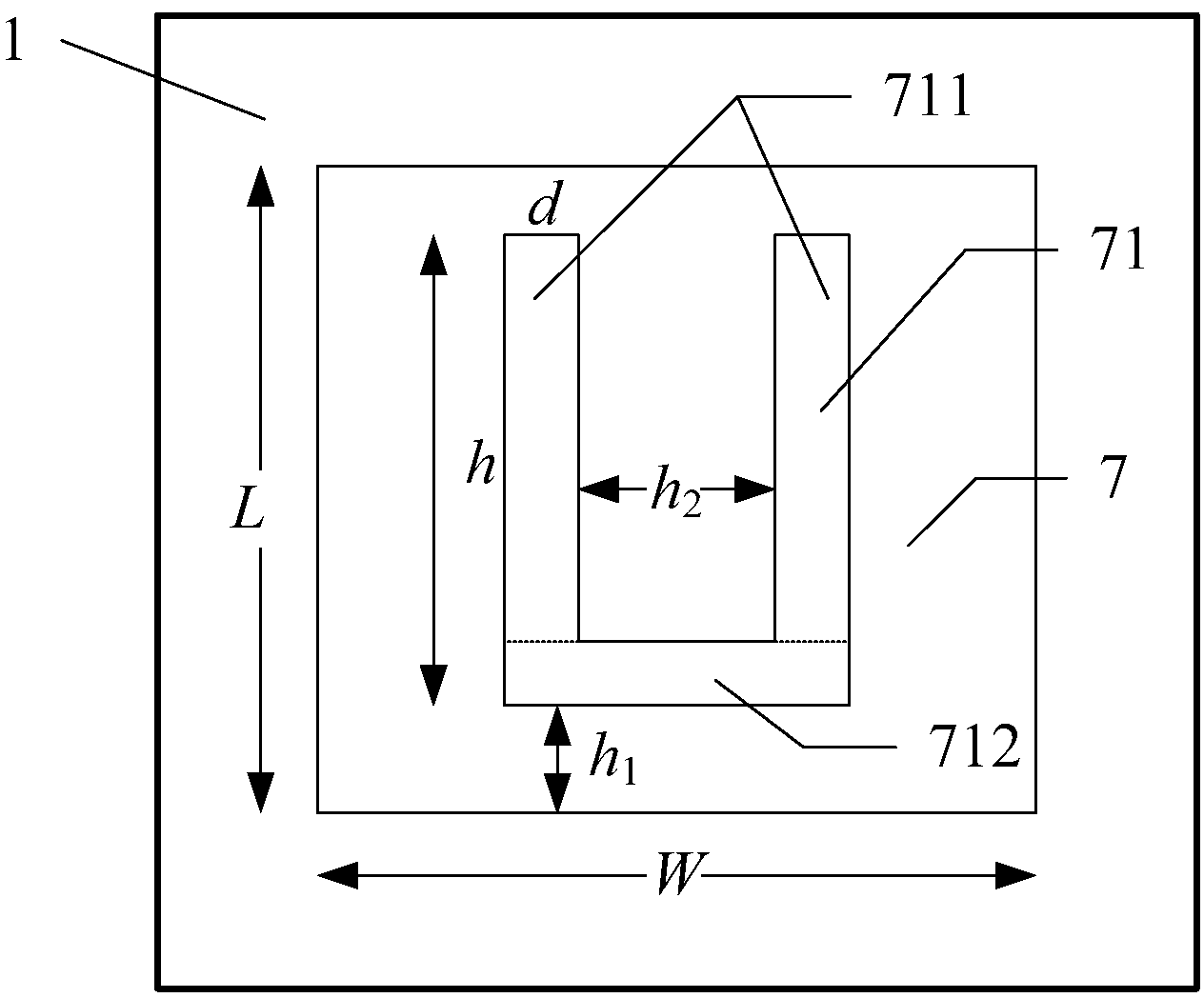 Multilayer broadband microstrip antenna