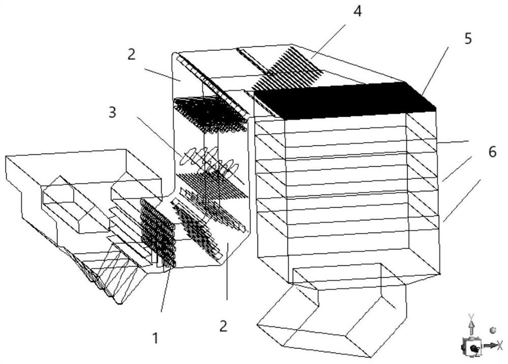 Flue gas denitration flow field simulation checking method and system