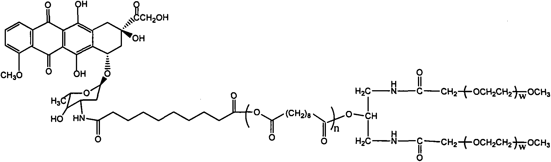 New compound containing anthracycline structure as well as preparation method and application of new compound containing anthracycline structure