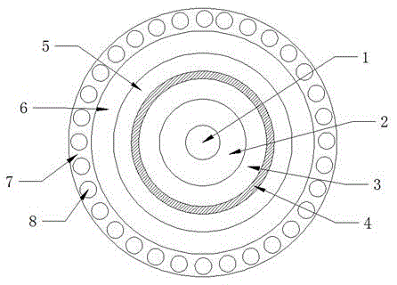 Cooling voltage withstand cable