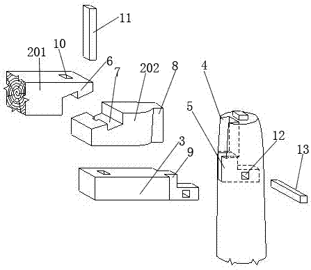 Reinforcing repairing structure for ancient building eave column and single-architrave node