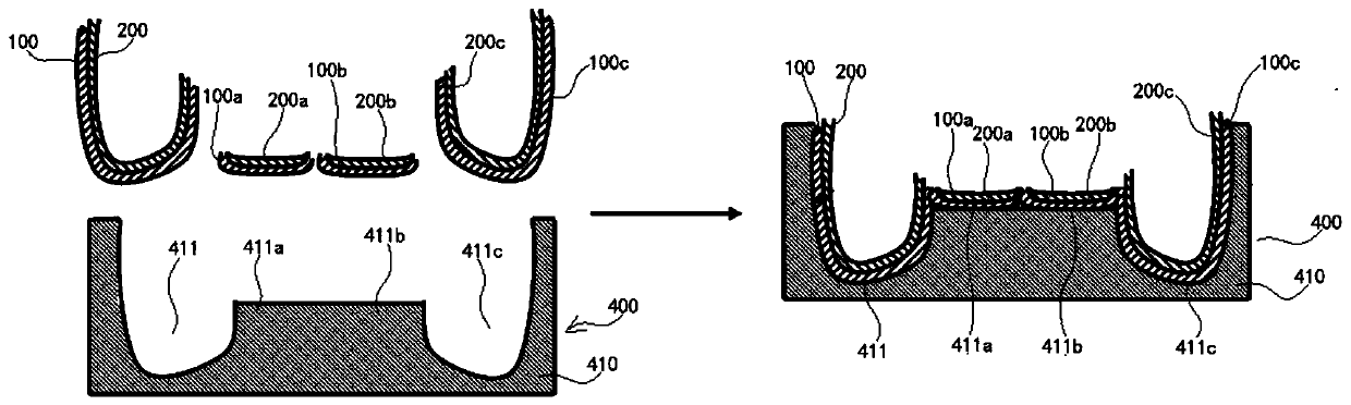 A foaming structure of a non-sewing one-piece face cover and its preparation mold and preparation method