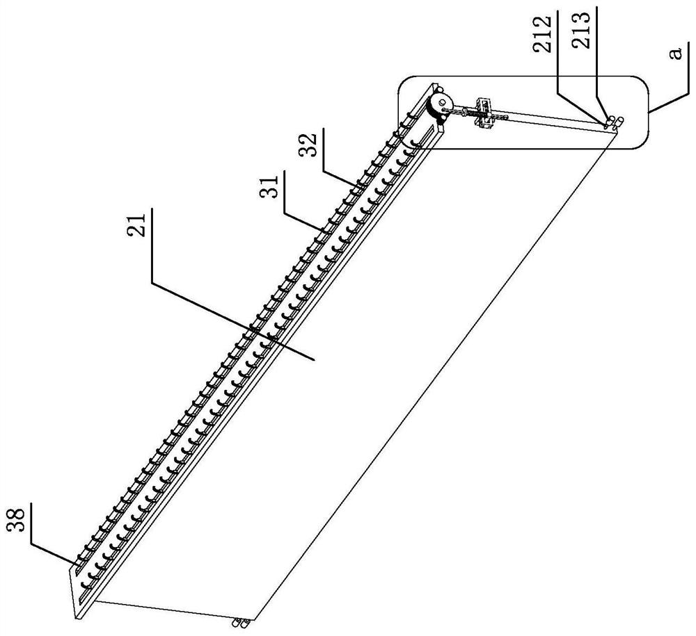 Napping roller device capable of adjusting angle of pulling needle