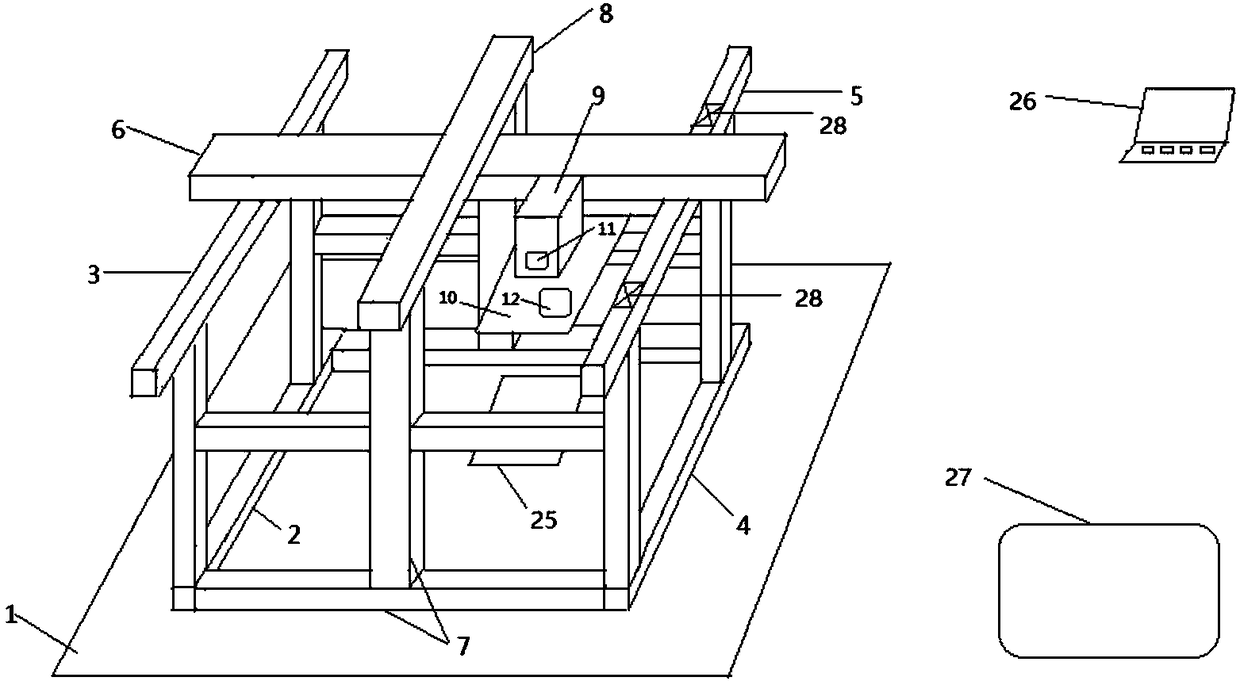 High-precision human model printing system and printing method