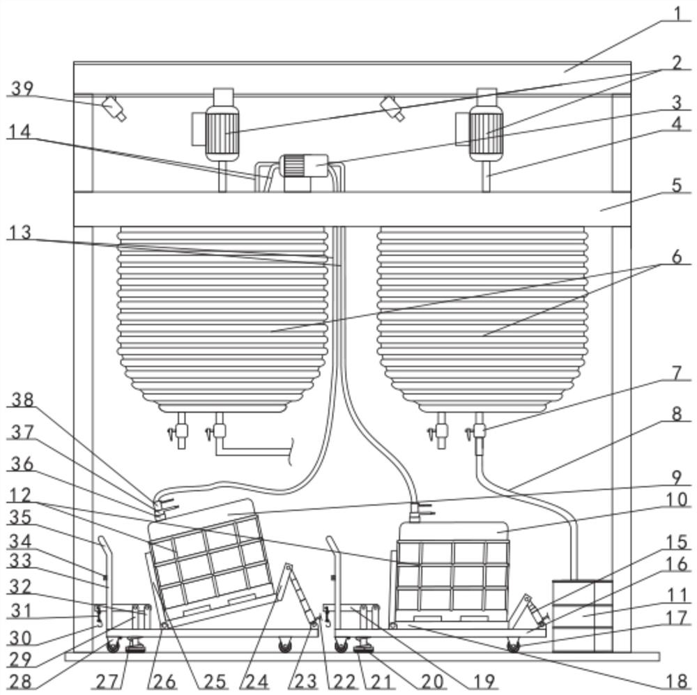 A demulsifier for oil and gas gathering and transportation and its production device