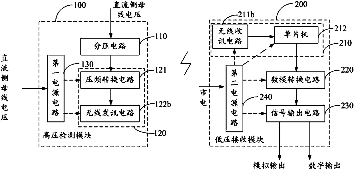 Voltage detection circuit and device