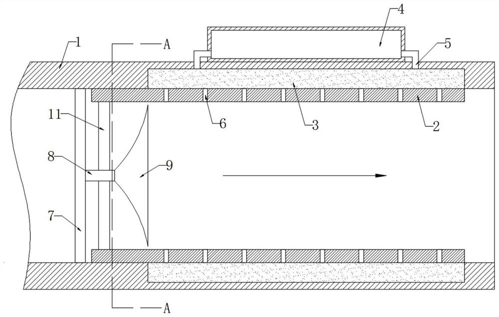 Automobile tail gas exhaust pipe with waste gas purification function