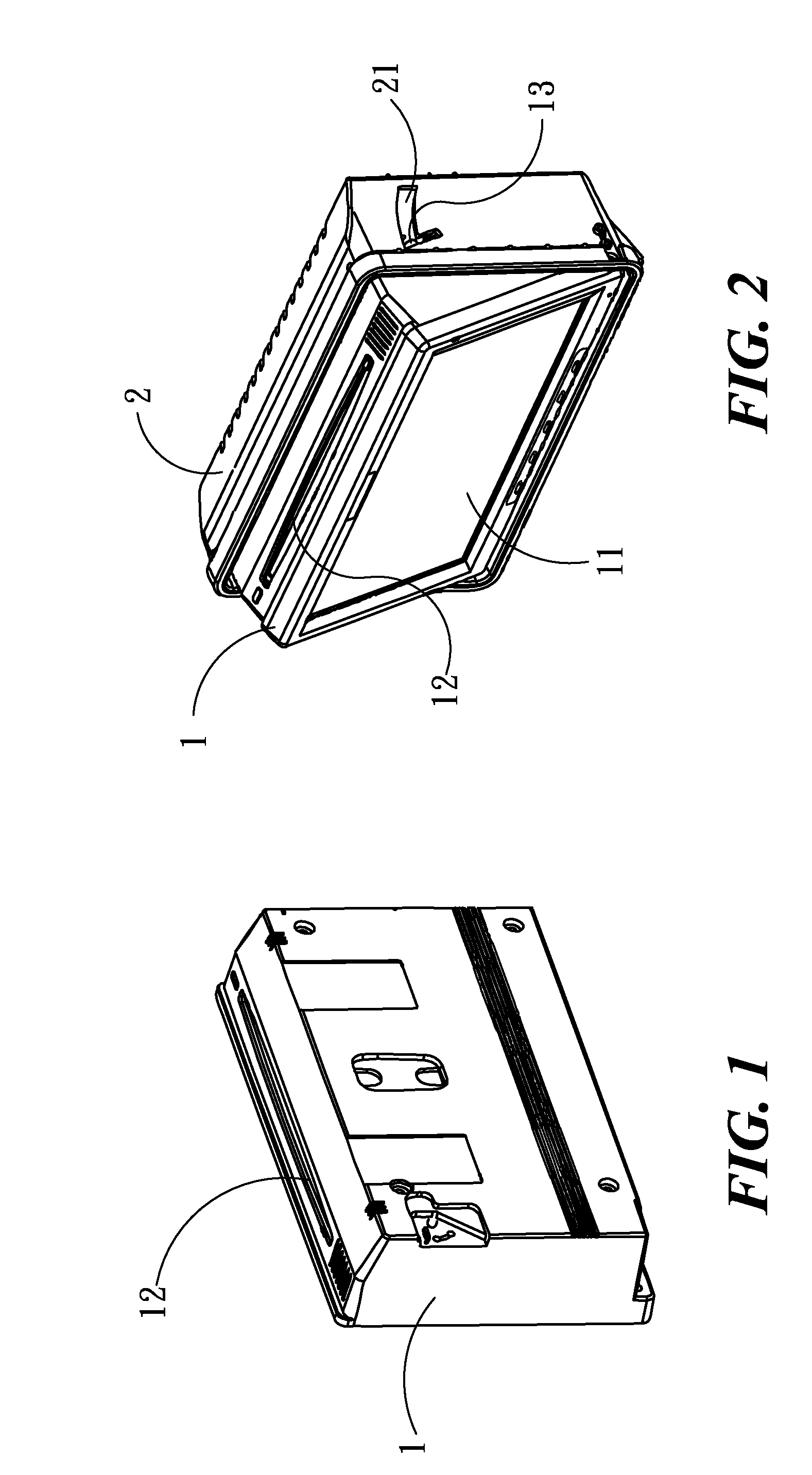 Reception Structure for Mobile Video and Audio Device