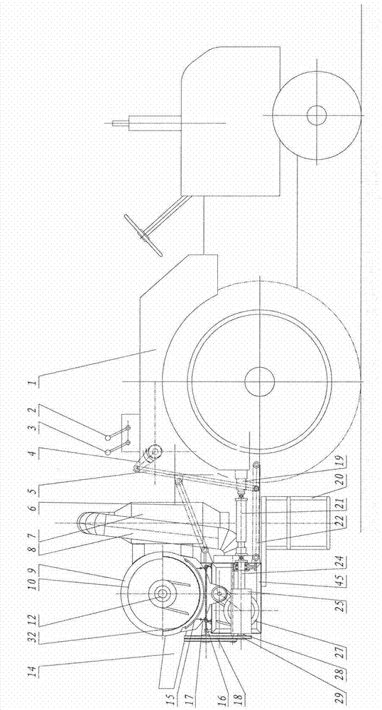 Suspension type multifunctional threshing machine