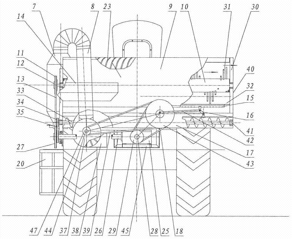 Suspension type multifunctional threshing machine